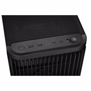 ASUS ProArt PA401 – mid-tower PC case with tempered-glass side panel and PWM fans, black