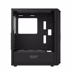 Darkflash DK352 Plus tietokonekotelo (musta) + 4 RGB-tuuletinta
