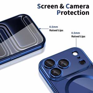 Tech-Protect MagFlex MagSafe Suojakuori iPhone 17 Pro -lle - kirkas laivastonsininen