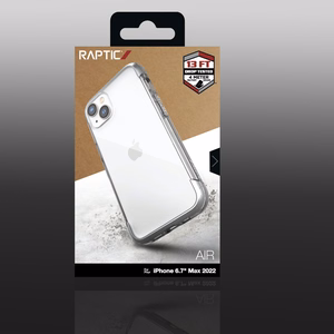 Raptic X-Doria Air kotelo iPhone 14 Plus panssaroitu kansi hopea
