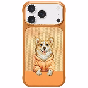 Nimmy Gentle Pets Series Dog MagSafe Suojakuori iPhone 17 Pro - Oranssi