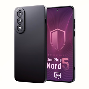 3mk Matt Case OnePlus Nord 5:lle - Matta Musta
