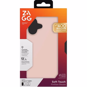 ZAGG suojakuori MANHATTAN SNAP MagSafe-yhteensopiva iPhone 17:lle pink blush