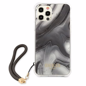Guess Marble Collection iPhone 12 / iPhone 12 Pro -kotelo - harmaa