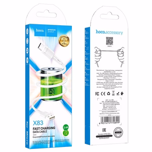 USB-kaapeli Hoco X83 USB-A - MicroUSB 1,0 m valkoinen
