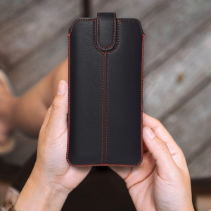 Slip-in phone case sleeve for iPhone 12 / 12 PRO / Samsung Xcover 5/ S21 5G/ NOTE/NOTE 2/NOTE 3 Ultra Slim M4 black