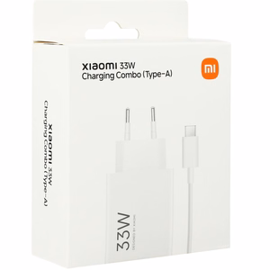 Xiaomi MDY-16-EF 1xUSB-A 33W Seinälaturi 3A USB-C-kaapelilla - Valkoinen