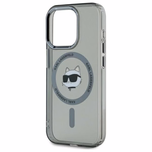 Karl Lagerfeld KLHMP15LHLSCHK iPhone 15 Pro 6.1" musta/musta kovakuori IML Metal Choupette Head MagSafe