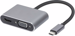 iBox IUHCHDVGA USB Type-C Hub 4-in-1 USB 3.0 + PD 100W + HDMI 4K 30Hz + VGA Full HD