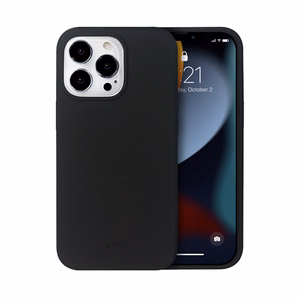 Crong Color Cover Magnetic suojakuori iPhone 13 Pro Max -laitteelle, MagSafe-yhteensopiva, musta