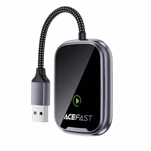 Acefast QC1 langaton CarPlay/Android Auto -adapteri musta