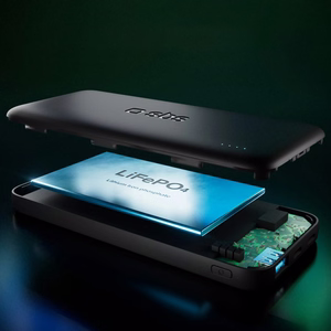 SBS Infinity Power Bank 10000mAh 10W LiFePo₄ USB-A USB-C - musta