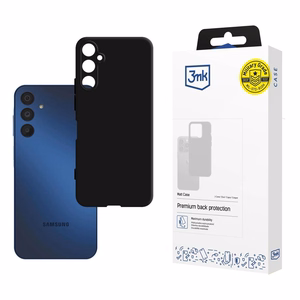 3mk Matt Case Samsung Galaxy A15 5G:lle - musta