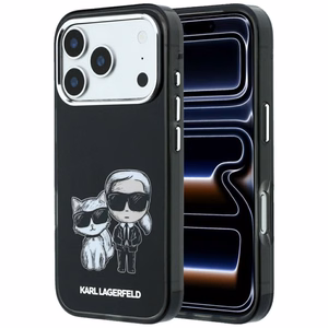 KARL LAGERFELD -kotelo mallille IPHONE 18 Pro /17 Pro MagSafe-yhteensopiva (Bodies Sketch) (väri: musta)