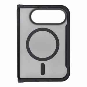 Musta Forcell F-Protect 4sD-i Smoke Hybrid Premium suojakuori iPhone Duo -puhelimelle, MagSafe-yhteensopiva