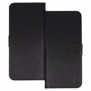WONDER COMMON yleiskäyttöinen kirjakuori (KOKO S) iPhone 12/13/Samsung S6/A5 2016/Xcover 4/S22/Huawei P8 2017:lle musta