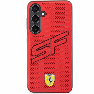 Ferrari Big SF perforoitu suojakuori Samsung Galaxy S24:lle - punainen