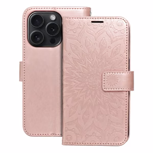 MEZZO kirjakotelo IPHONE 15 Prolle mandala ruusukulta