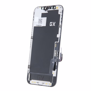 LCD-näyttö kosketusnäytöllä iPhone 12 / iPhone 12 Pro Service Pack + musta