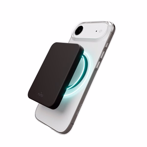 Puro Lite Mag TPU+PC suojakuori MagSafe-yhteensopiva iPhone 17 Air:lle - läpinäkyvä mustalla renkaalla