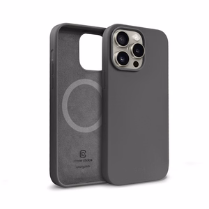 Crong Color Cover Magnetic MagSafe suojakuori iPhone 15 Pro -laitteelle, titaaninvärinen