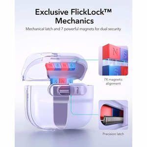 ESR Pulse HaloLock MagSafe  Apple AirPods 4 / 5 kuori, violetti
