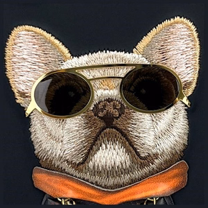 NIMMY Suojakuori GLASSES COOL DOG iPhone 16:lle musta