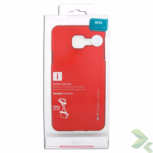 Mercury I-Jelly suojakuori Samsung Galaxy A3 (2016) -laitteelle, punainen