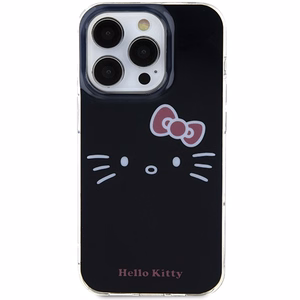 Hello Kitty IML Kitty Face Suojakuori iPhone 15 Pro Max:lle - musta