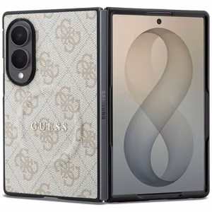 Vaaleanpunainen Guess 4G Classic MagSafe -suojakuori Samsung Galaxy Z Fold8 -puhelimelle
