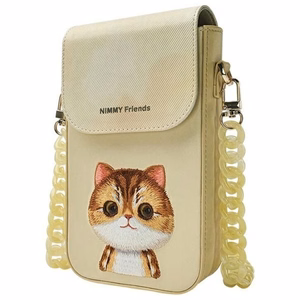 NIMMY puhelinlaukku BIG EYED PET 2.0 Kissa khaki