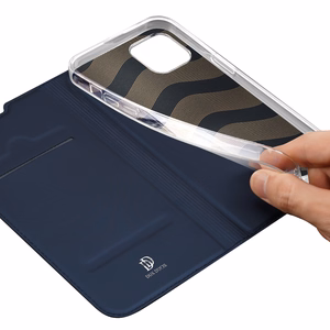 Dux Ducis Skin Pro Holster Flip Cover iPhone 14 Plus -puhelimelle sininen