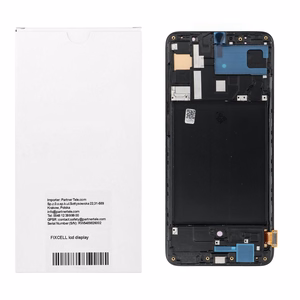 REWA OLED LCD-näyttö kehyksellä SAMSUNG A70 -puhelimelle, musta