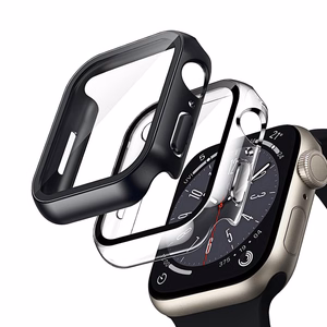 Crong Hybrid Watch Case with integrated glass for Apple Watch 44 mm, clear