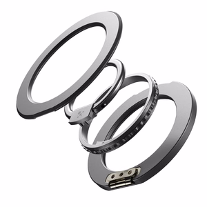 AmazingThing Titan Pro Lens Ring Set suojakuori mallille iPhone 18 Pro, kameransuojuksella ja magneettirenkaalla, MagSafe-yhteensopiva – väri: musta