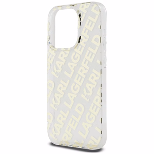 Karl Lagerfeld IML Fullover Logo Suojakuori iPhone 15 Pro:lle - kultainen