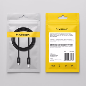 Wozinsky WKDDY1S USB-B - USB-C Kaapeli 1m - musta
