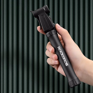ROCKBROS TM-1701P 80 PSI minipyöräpumppu Presta- ja Schrader-venttiileille – väri: musta