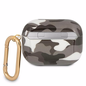 Guess GUAPUCAMG AirPods Pro -suojus musta/musta Camo-mallisto