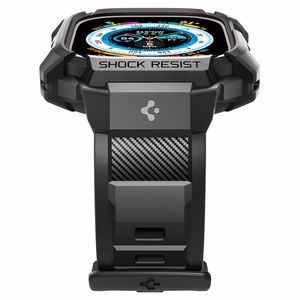 Spigen Rugged Armor Pro Apple Watch Ultra (49mm) Strap Case - Black