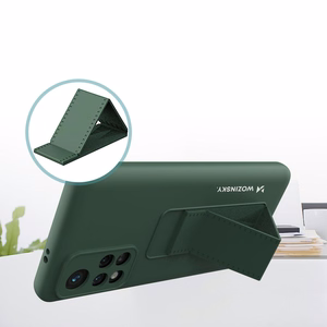 Wozinsky Kickstand Case silicone case with stand Xiaomi Redmi 10 case red
