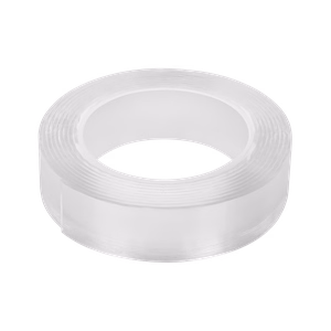 REBEL uudelleenkäytettävä kaksipuolinen nano-asennusteippi (2 mm × 30 mm × 3 m), läpinäkyvä