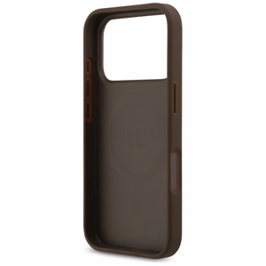 Guess 4G Circle Classic Logo MagSafe Suojakuori iPhone 17 Prolle - ruskea