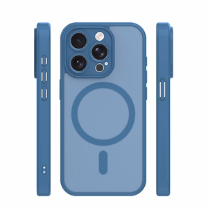 Mag Matt case for iPhone 14 Pro 6,1" dark blue camera protection