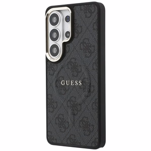 Guess suojakuori 4G Embossed Ring MagSafe Samsung Galaxy S26 Ultra:lle musta