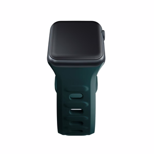 3mk-silikoniranneke Apple Watchille, 38/40/41/42 mm, Evergreen, pieni koko