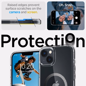 Spigen Ultra Hybrid Mag -kotelo MagSafella iPhone 14 Plus -puhelimelle - kirkkaanharmaa