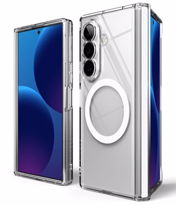 Ringke Fusion Flap Magnetic MagSafe suojakuori mallille Samsung Galaxy Z Fold 8 Ultra – läpinäkyvä