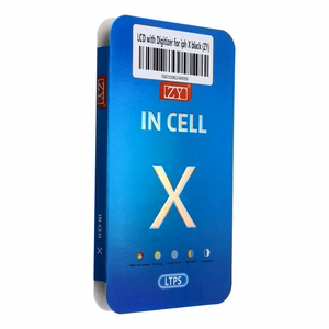 LCD-näyttö iPhone X digitoijalla musta (ZY-LTPS)