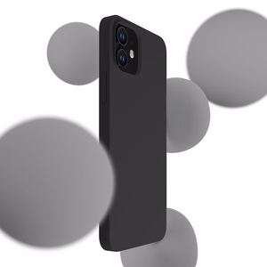 3mk Silicone Case iPhone 12 minille - musta